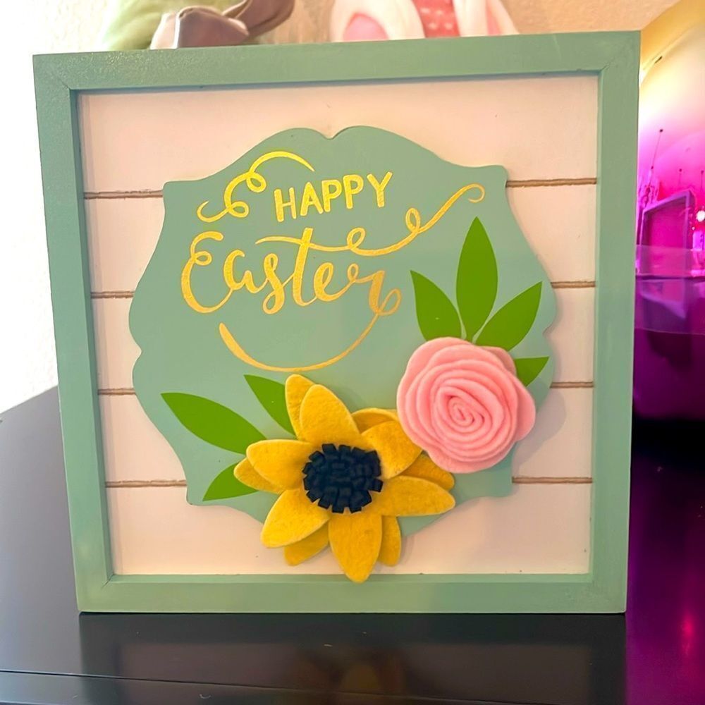 HAPPY EASTER WALL OR‎ SHELF SITTER